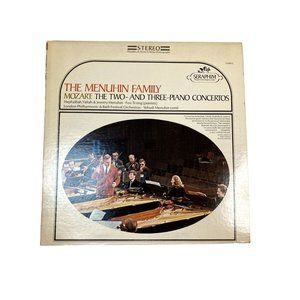Vintage Classical Vinyl The Menuhin Family Mozart: The Two- And Three-Piano Conc